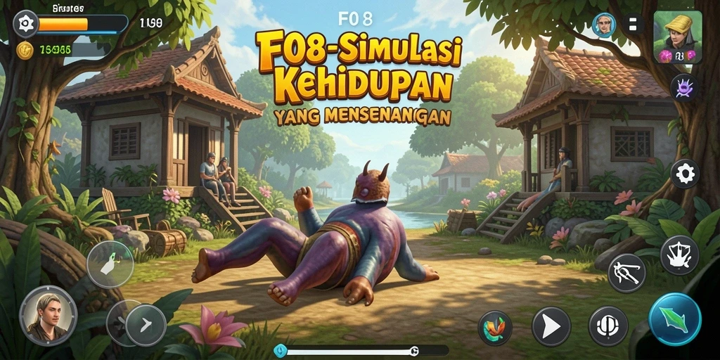 Tampilan gameplay F08 yang interaktif dan menarik.