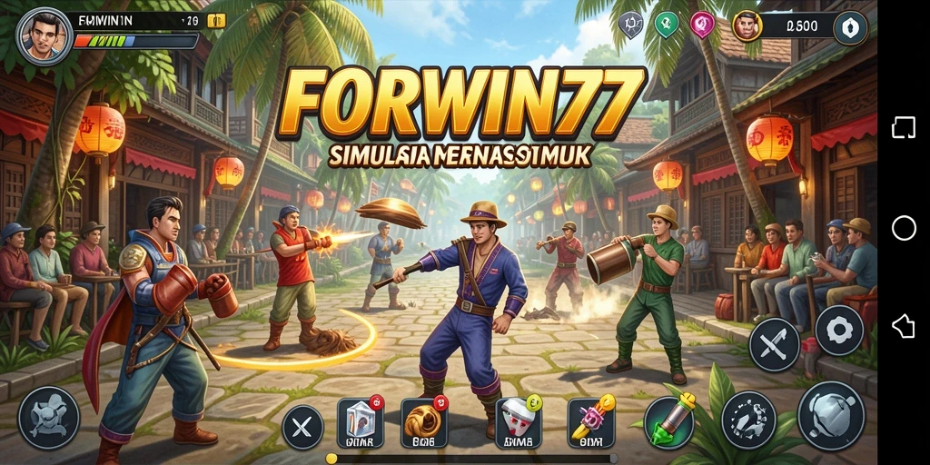 Tampilan gameplay menarik dari FORWIN77 yang penuh dengan aksi.