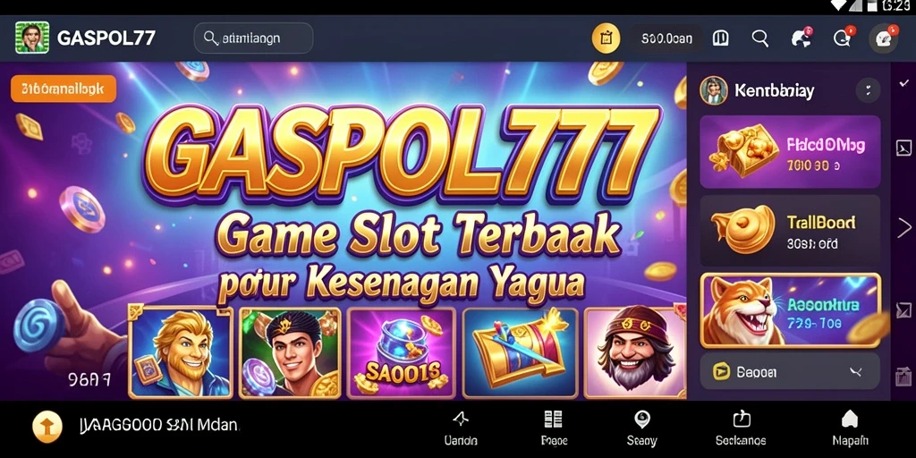 Tampilan antarmuka gameplay Slot yang menarik dari GASPOL77.