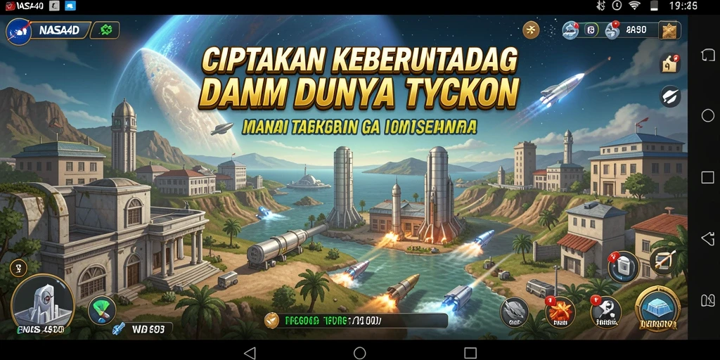 Tangkapan layar menampilkan gameplay yang seru dan interaktif dalam NASA4D.