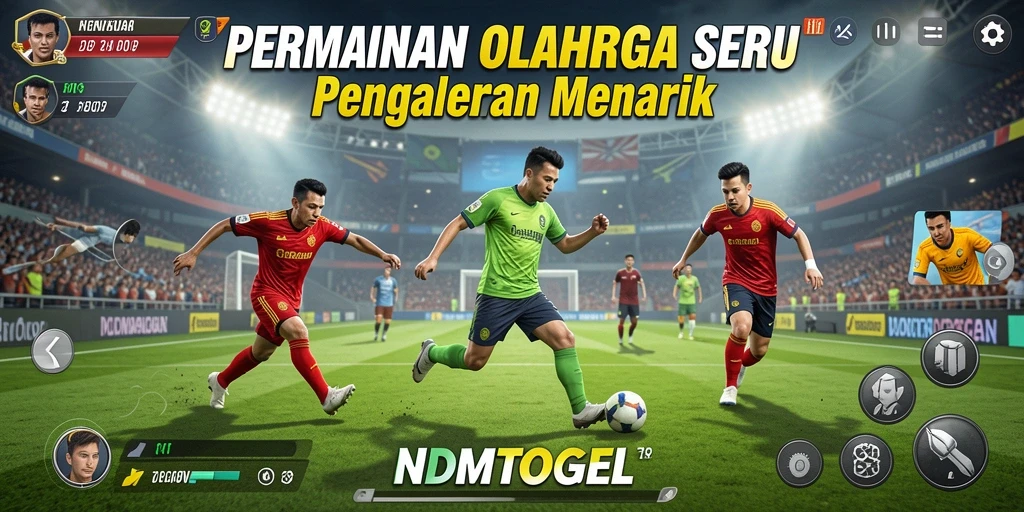 Tampilan menarik dari gameplay NDMTOGEL dengan kompetisi olahraga seru.