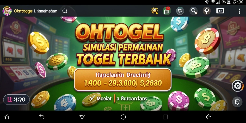 Tampilan utama OHTOGEL dengan gameplay menarik dan interaktif.