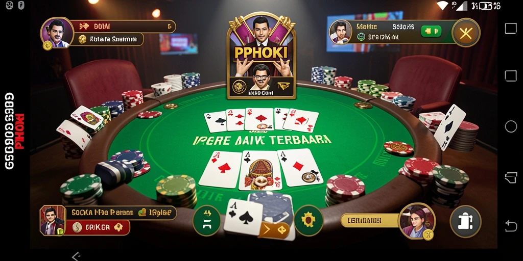 Tampilan gameplay PPHOKI yang menarik saat permainan poker berlangsung.