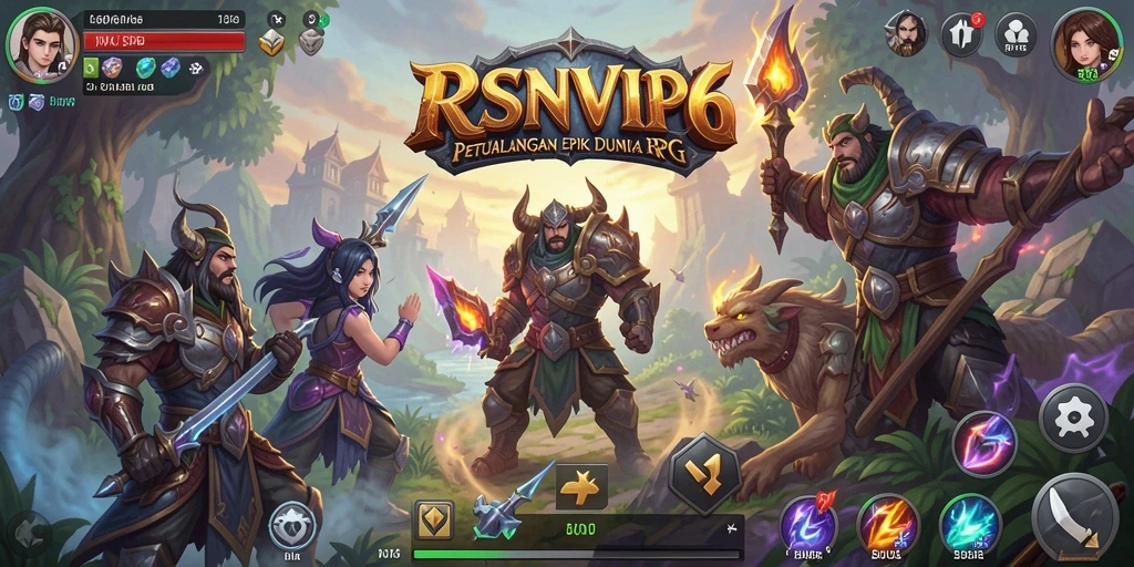 Tampilan gameplay menarik di RSNVIP6 dengan karakter dan pertarungan mendebarkan.