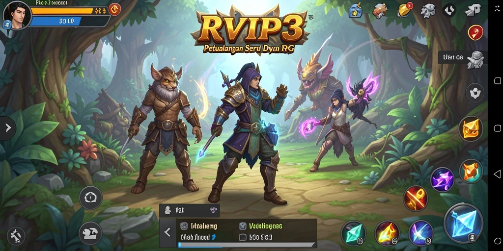 Tampilan permainan RPG menarik dengan karakter dan dunia yang hidup.