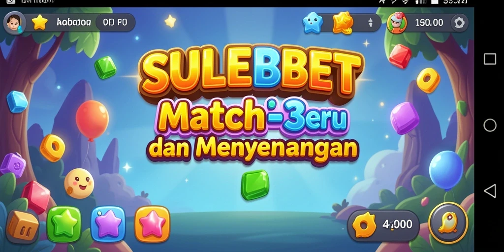 Tampilan menarik dalam permainan Match-3 SULEBET.