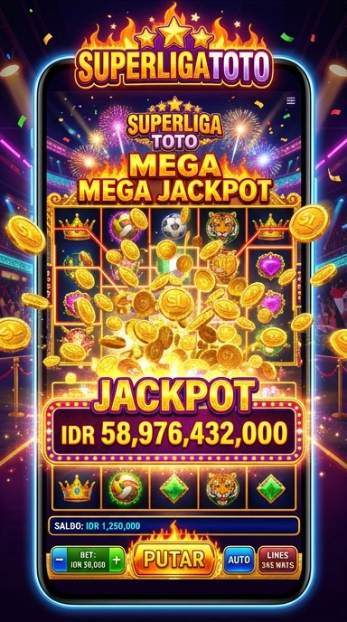 Tampilan antarmuka utama aplikasi superligatoto.